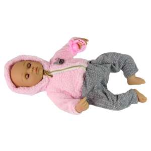 Kiki Baby - 40 cm-es Baba - Rózsaszín Pulóver - Kiegészítőkkel