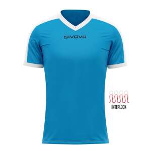 Givova Revolution Kit Férfi Labdarúgó Mez, Kék és Fehér, XS Méret - Focimez