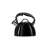Smile MCN-13P schwarzer Wasserkocher mit Edelstahldetails