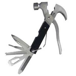 18 in 1 multi-tool hammer, pliers, saw, screwdriver, wrench, wire cutter, knife, camping, survival, emergency, car, home, repair - Multitool