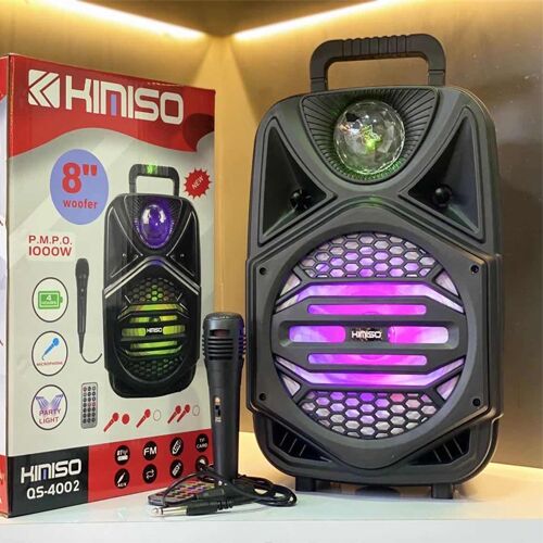 KIMISO Hangfal 8col 100W, mikrofonnal, távirányítóval