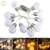 Snowman LED string lights, warm white, 10 bulbs, 1.5m, battery operated
