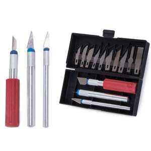 13-dielna sada hobby nožov s viacerými čepeľami a rukoväťami - Súpravy náradia