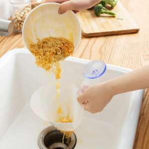Foldable kitchen sink strainer, silicone strainer for kitchen sink, sink strainer with suction cup, kitchen sink strainer for food waste - Strainer & Sieve