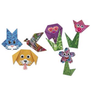 Finished Moxly Origami Animals and Flowers - Paper Art Creations - Grafix