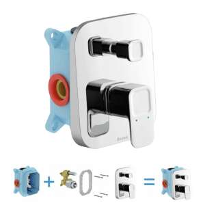 RAVAK 10° TD 065.00 falba süllyesztett kád csaptelep zuhanyválóval R-boxhoz 94471339 - Ravak