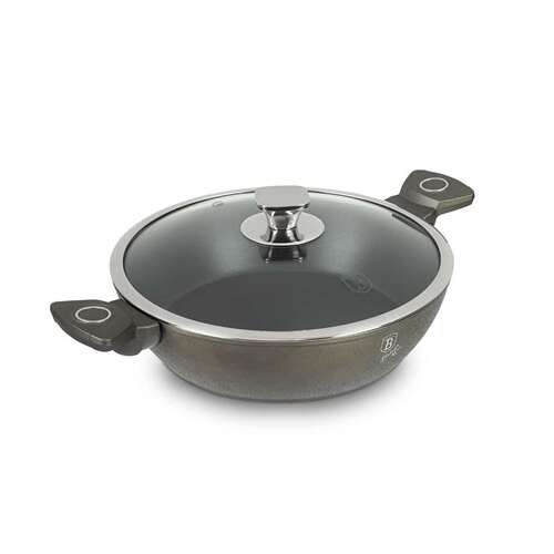 Berlinger Haus 28cm flacher Topf mit Deckel, Antihaft, Induktion geeignet