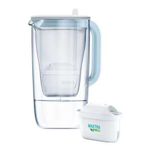 Brita Glass Water Filter Jug with MAXTRA PRO filter cartridge - Water Filter Pitcher and Accessory