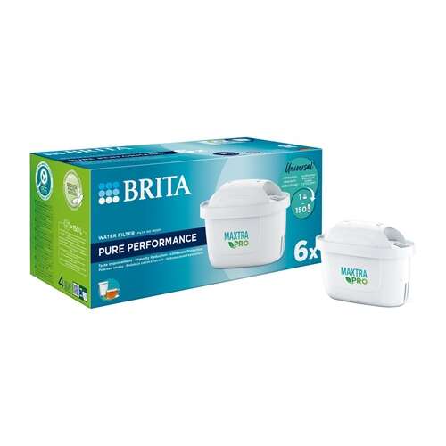 Brita MAXTRA PRO Pure Performance vízszűrő patronok, 6 db-os csomag, 150L kapacitás