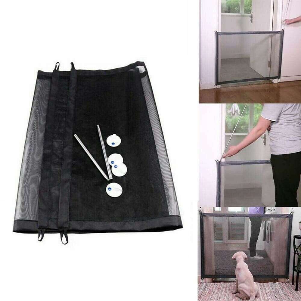 Magic Gate - Adjustable Mesh Pet Gate for Dogs