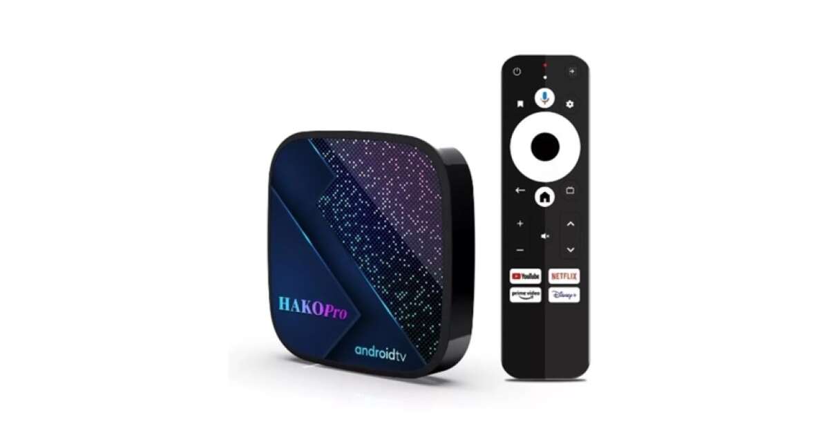 Hako Android 11 tv box google certfied, netflix 4k, hbo max, disney+ PRO  4/64GB