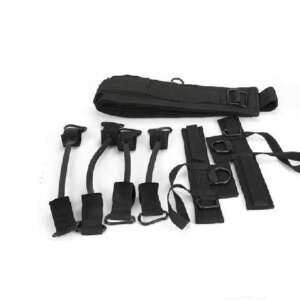 Jump Trainer - Edzőheveder készlet, saját testsúlyos edzéshez - Set de hamă de antrenament pentru sărituri negru pentru exerciții cu greutatea corpului - Extensoare si benzi elastice