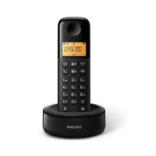 Philips Dect-Telefon schwarz 300mAh D1601B/53