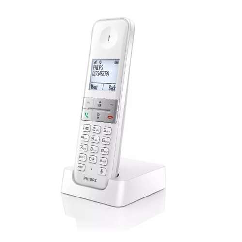 Philips Dect-Telefon weiß 500mAh D4701W/53