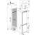 Whirlpool ART 66122 built-in refrigerator with freezer, dimensions diagram