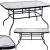Springos Garden Table 120x70x70cm - Black 94475813