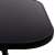 Close-up of Springos garden table black tempered glass top