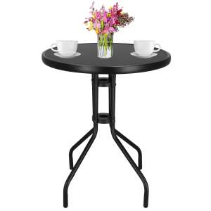 Springos Garden Table 60x70cm - Black