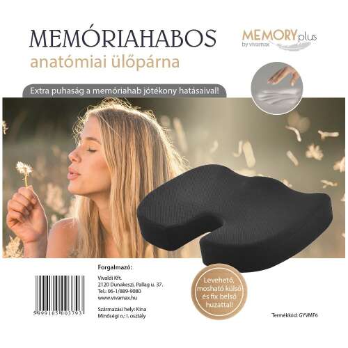 Poduszka na siedzenie VivaMax z pianki memory foam