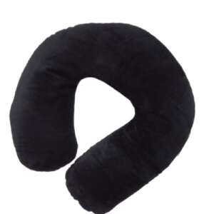Čierna krčná poduška Medigor plnená EPS guľôčkami - Cestovné vankúše
