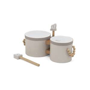 Label Label Fa Bongó Nugát fa bongó dobszett ütőkkel - Label Label