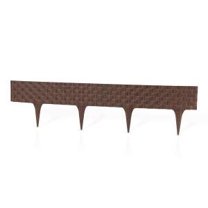 Rattan Palisade Gartenbordüre, braun, 80cm, Einzelstück - Beeteinfassungen