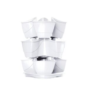 Coubi Herbal háromrétegű virágcserép fehér