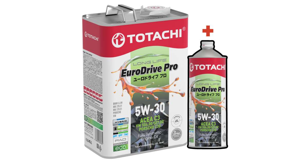 Totachi Eurodrive Pro LongLife 5W-30 4+1L motorolaj | Pepita.hu