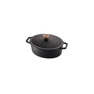 Berlinger Haus Black Rose Ovális Öntöttvas Sütőedény - 30x22 cm