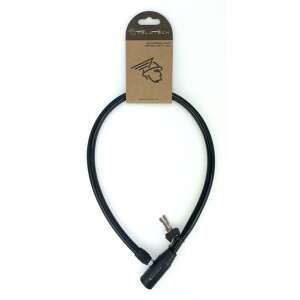 Velotech 4,5x650 mm sodort kulcsos lakat, fekete, kerékpár zár - Kerékpár zár