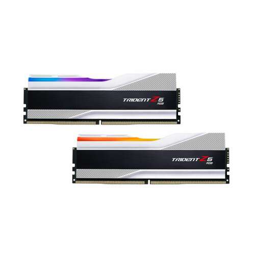 G.SKILL 32GB DDR5 6000MHz Kit(2x16GB) Trident Z5 RGB Silver F5-6000J3238F16GX2-TZ5RS