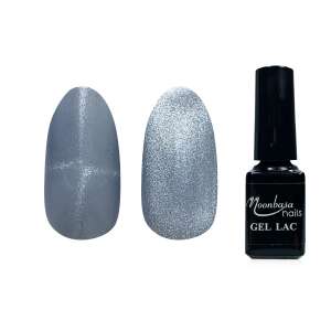 Moonbasa Nails Flash Tiger Eye géllakk #531 Cerullis, 5ml, ezüst csillámos géllakk körmökhöz - MoonbasaNails