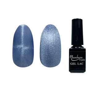 Moonbasa Nails Flash Tiger Eye géllakk 5ml #532 Horizon, kék csillámos géllakk mágneses hatással - MoonbasaNails