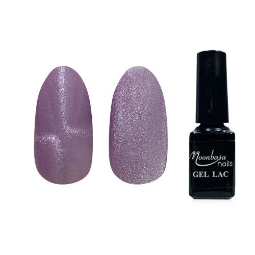 Moonbasa Nails Flash Tiger Eye géllakk #534 Ailullia, 5ml, lila csillámos géllakk - Gél lakk