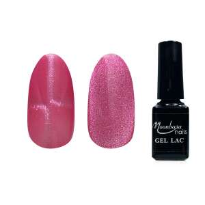 Moonbasa Nails Flash Tiger Eye géllakk #545 Avia, 5ml, rózsaszín csillogással, macskaszem hatással - MoonbasaNails