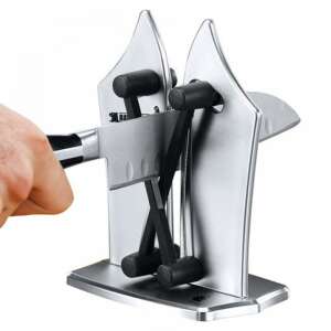 Bavarian Edge knife sharpener in use, sharpening a knife - Kitchen tool