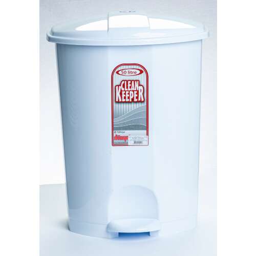 Clean Keeper Pedálos Szemetes - 50 Liter - Fehér