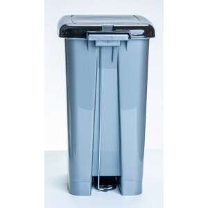 Slim Pedálos Szemetesskuka - 25 liter, Sötét Szürke