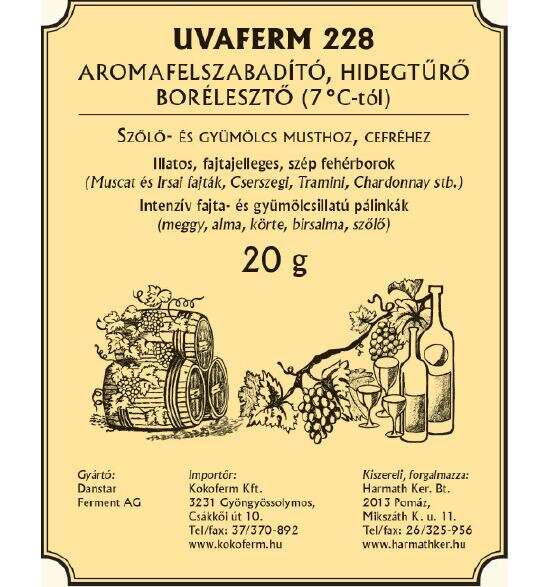 Винена мая Ароматизатор, Uvaferm 228 20гр
