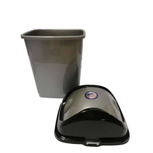 DÜNYA Billenős szemetes 5 L szürke 29x18x14 cm