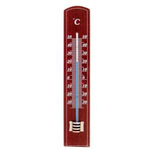 Termometr pokojowy typ 2058, drewno mahoniowe