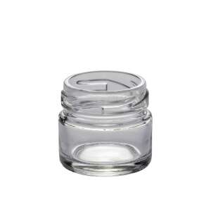 30ml glass jar with black screw cap - Canning jar