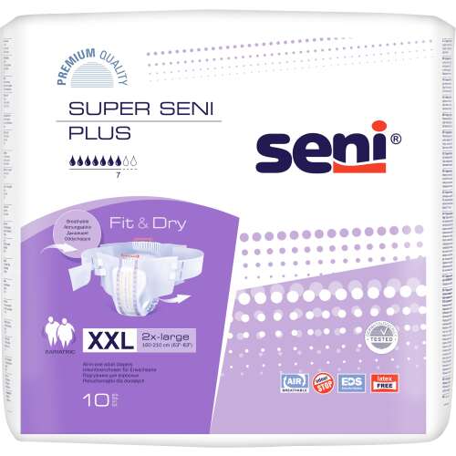 Seni Super Plus Extra Extra Large 5 Felnőtt pelenka 160-210cm (10db)