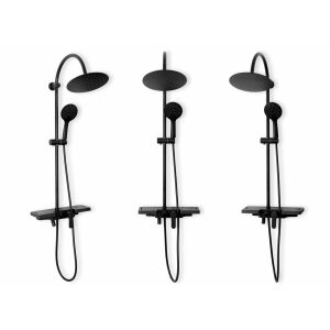 Rea Vigo Čierny sprchový systém Viacnásobné zobrazenia - Sprchová súprava