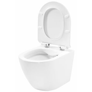 Pohľad z uhla na závesné WC Rea Carter Rimless - WC