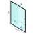 Rapid Slide shower cabin dimensions, 1490-1510 mm wide, 1950 mm high