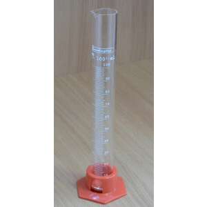 100ml Glasmesszylinder mit Kunststoffsockel - Wein- und Branntweinbrauen