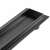 REA Neox Pro Black 100 linear shower drain, close-up of the drain grate