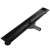 REA Neox Pro Black 100 linear shower drain, side view, showing design and installation