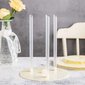 Cake stand support rods, clear plastic, for tiered cakes - Serving